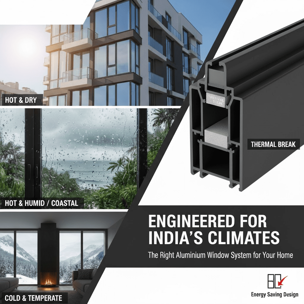 image Thermaline aluminium windows in India
