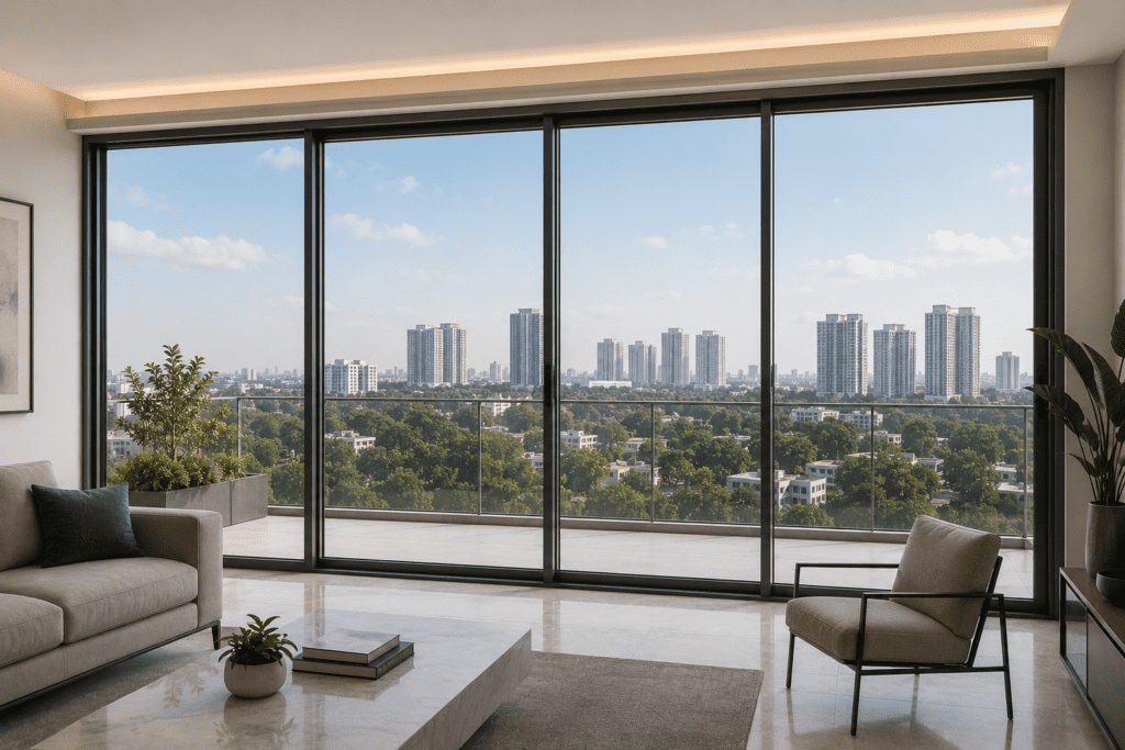 Minimal Sliding Windows for Bangalore's Premium Apartments
